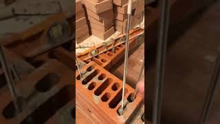 Use a threaded rod for rebar + compensate awkward jobs #constructionhack #masonryhack #short #shorts