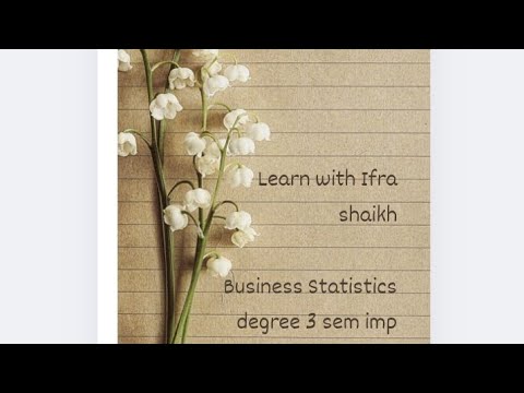 Business statistics -I. Degree 2 yr 3 sem Imp OU