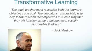 Transformative Learning Online Presentation By A  Randall McSorley