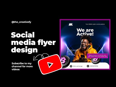 Creative social media flyer design | Simple and easy #graphicdesinger #tutorial #public #flyer