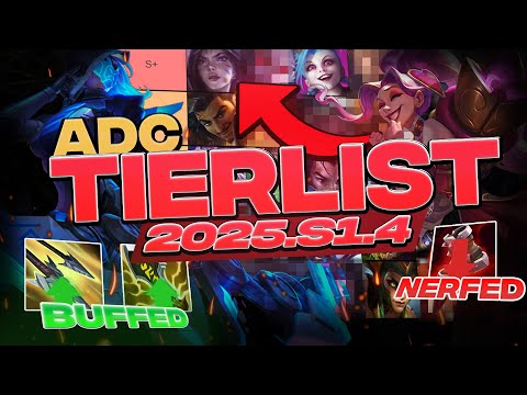 ADC TIERLIST PATCH 25.04 (NEW S+ TIER CHAMP?!?)
