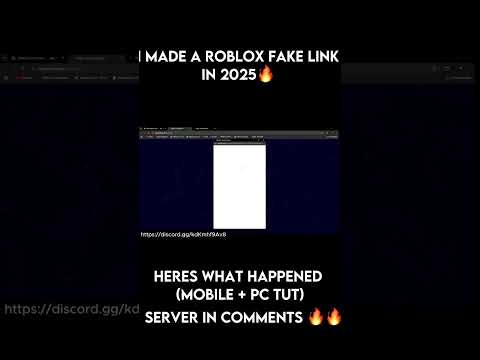 🔥 I Made a Roblox Fake Link in 2025... Here's What Happened (Mobile + PC Tutorial)#fyp #shorts