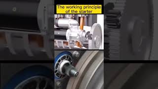 The working principleof the starter #mechanical #automobile #mechanicalwork