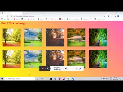 CSS Filter: Blur Filter on Image using HTML & CSS