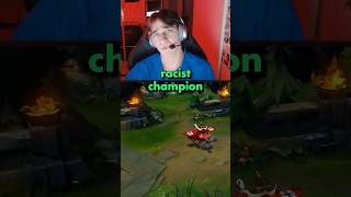 He thinks this is the most racist champ #leagueoflegends #leagueofmemes #funny