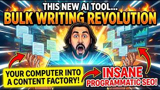 This NEW AI Tool Turns Your Computer Into A Bulk Writing Tool (INSANE programmatic SEO)