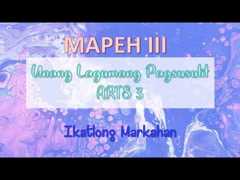 MAPEH| ARTS3 Grade3 Summative Test #1 Q3