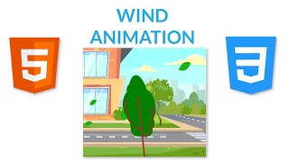 Wind Animation with HTML and CSS / CSS Animations / CSS Keyframes / CSS Transforms / CSS Transitions