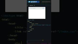 Create Gradient Color Box in CSS ⛳ #shorts #css  #coding #htmlcssjavascript  #webdesign  #javascript