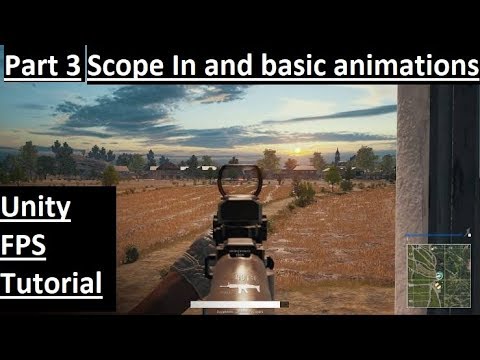 Fixing gun animation | How to scope in red dot sight in unity | Unity Fps Tutorial
