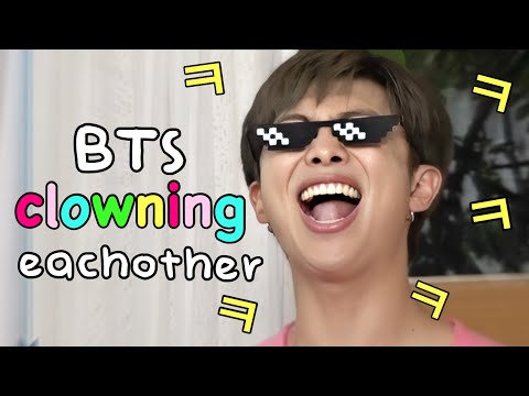 bts clowning each other moments