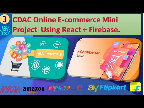 CDAC  E commerce Mini Project using React + Firebase | CodeWithArrays |