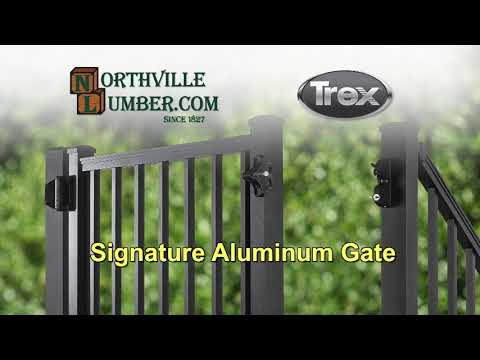 Trex Signture Aluminum Gate at Northville Lumber