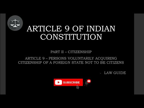 Article 9 of Indian Constitution | Easy explanation | Constitution | Law Guide |#lawguide#lawstudent