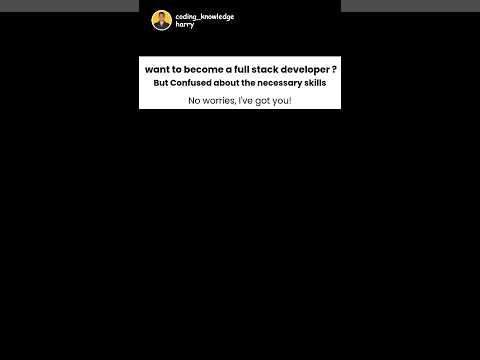 FullStack Developer Roadmap 🚀 #coding #programming