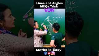 Lines and Angles Class 9 | Lines & Angles Trick | Class 9 Chapter 6 #fun #youtubeshorts #shorts #yt