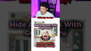 HIDE FROM FREAKY GOJO 😭 #shorts