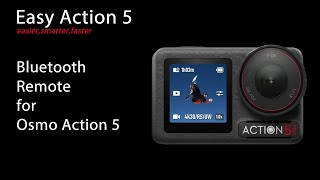 Ultra-fast, lightweight Bluetooth remote for your DJI Osmo Action 5 camera.