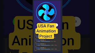 How to create Animation fan# html Css JavaScript mini project usa