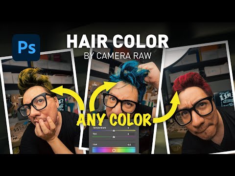 How to Change Hair to Any Color - Camera Raw Filter [Photoshop Fun Effects for Beginner]