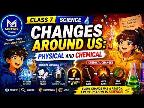 Changes Around Us: Physical and Chemical | Class 7 Science | NCERT Animated One Shot | Exam 2026