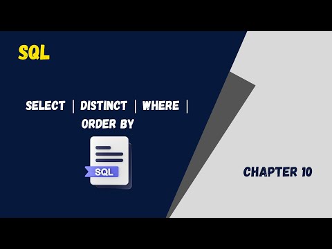 SQL Basics: SELECT, DISTINCT, WHERE, ORDER BY – Step-by-Step Tutorial