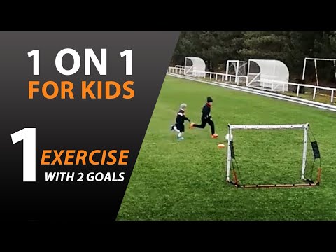 FOOTBALL 1V1 SKILLS ON 2 GATES | FOOTBALL EXERCISE #2