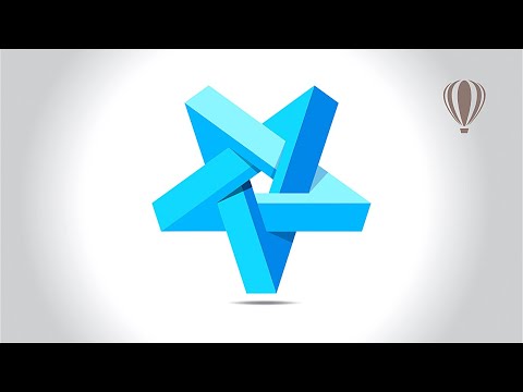Star logo design in Coreldraw | Coreldraw logo design | Corel x7 | GRAPHICSLANCE