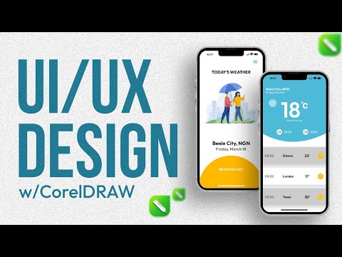 UI Design on iPhone 13 Pro Max FULL Tutorial | CorelDRAW