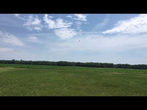 Launching VerticalGeo's fixed-wing UAS at Shafer MetroEast Airport on 6/16/17