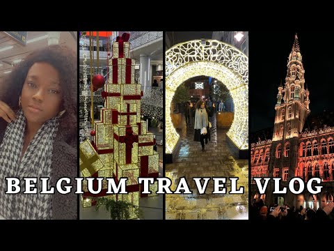 BELGIUM TRAVEL VLOG | VLOGMAS | FIRST TIME TRAVELLING TO BRUSSELS | CHRISTMAS MARKETS | VICKSSTYLESS