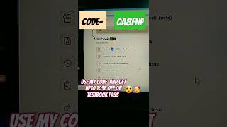 PURCHASE TESTBOOK PASS📝 USING MY CODE AND GET UPTO 10 TO 12% OFF😎🥳#code  #testbookpassprocouponcode