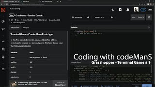 Codewars 8 kyu Grasshopper - Terminal Game #1 Javascript