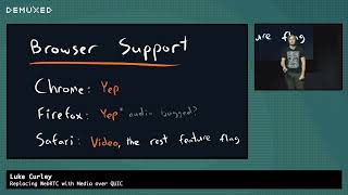 Luke Curley - Replacing WebRTC with Media over QUIC