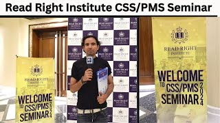 Welcome To Red Right Institute CSS/PMS Seminar 2024|Frame Productions