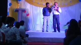 The principal of M P POLYTECHNIC GORAKHPUR Major PATESHWARI SINGH and H.O.D. of Mechanical CAD song