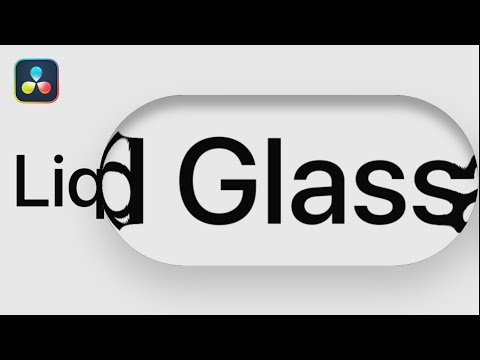 Make Apple's Liquid Glass in DaVinci Resolve (Tutorial)