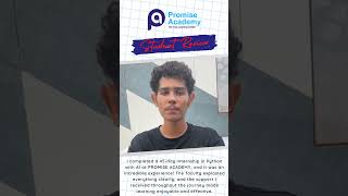 Student Internship Review #promiseacademy #pythoninternship #ai