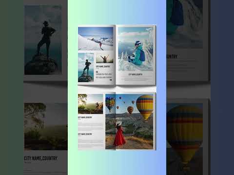 Travel Photo Album Book | Travel Photo Magazine #magazinedesign
