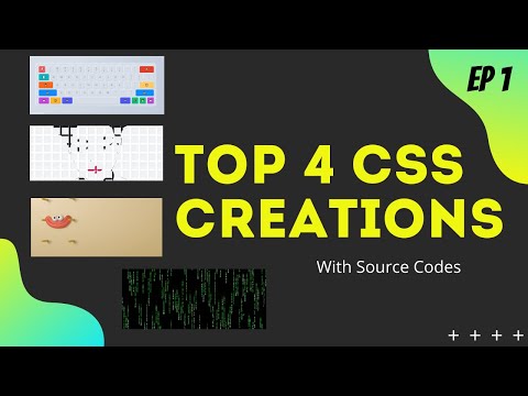 Top 4 CSS Creations You Must See | HTML,CSS & Javascript | Code Watcher
