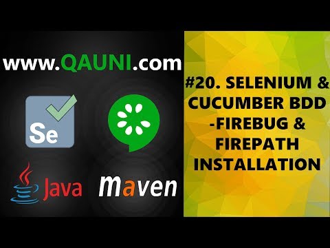 Selenium & Cucumber BDD – Tutorial 20/32: FireBug & FirePath Installation