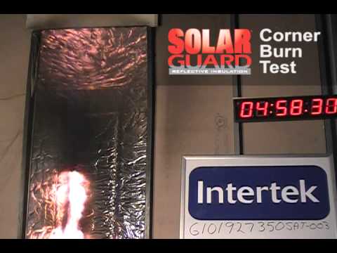 Silvercote's SolarGuard® Corner Burn Test Pass