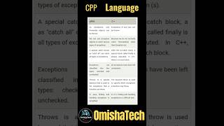 exception handling in Cpp programming language #arraysinc #strings #cmcq #exceptionhandlingincpp