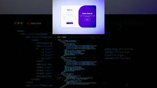 login page design #coding #javascript #html #css #programming #python #webdesign #shorts #viralvideo