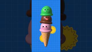 Adobe illustrator tutorial for beginners - Ice cream #graphicdesign #adobeillustratortutorial #3d