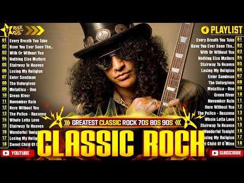Aerosmith, Nirvana, ACDC, Queen, Bon Jovi, Scorpions, Guns N Roses🔥Best Classic Rock Of 70s 80s 90s