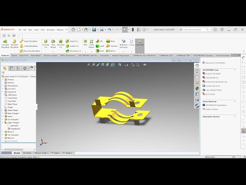🛠️ SolidWorks Sheet Metal Tutorial | Step-by-Step 3D Part Drawing for Beginners 🔩📐