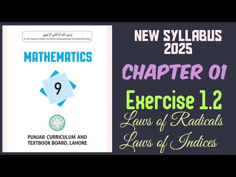 Laws Of Radicals & Laws of Indices| exercise 1.2| Math 09| PCTB New Syllabus 2025