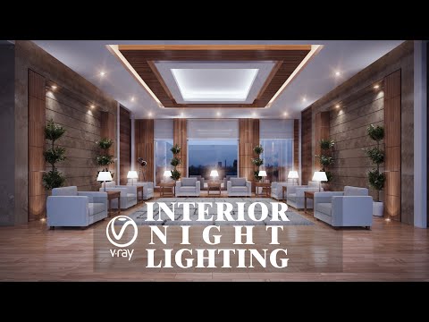 Best Tutorials 3ds Max Vray Next(Office Interior Render Night)Part Fourth