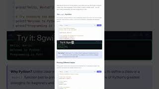 Hello World - Python Tutorial | 8gwifi.org — in 30 seconds #Tech #Learn #Tools